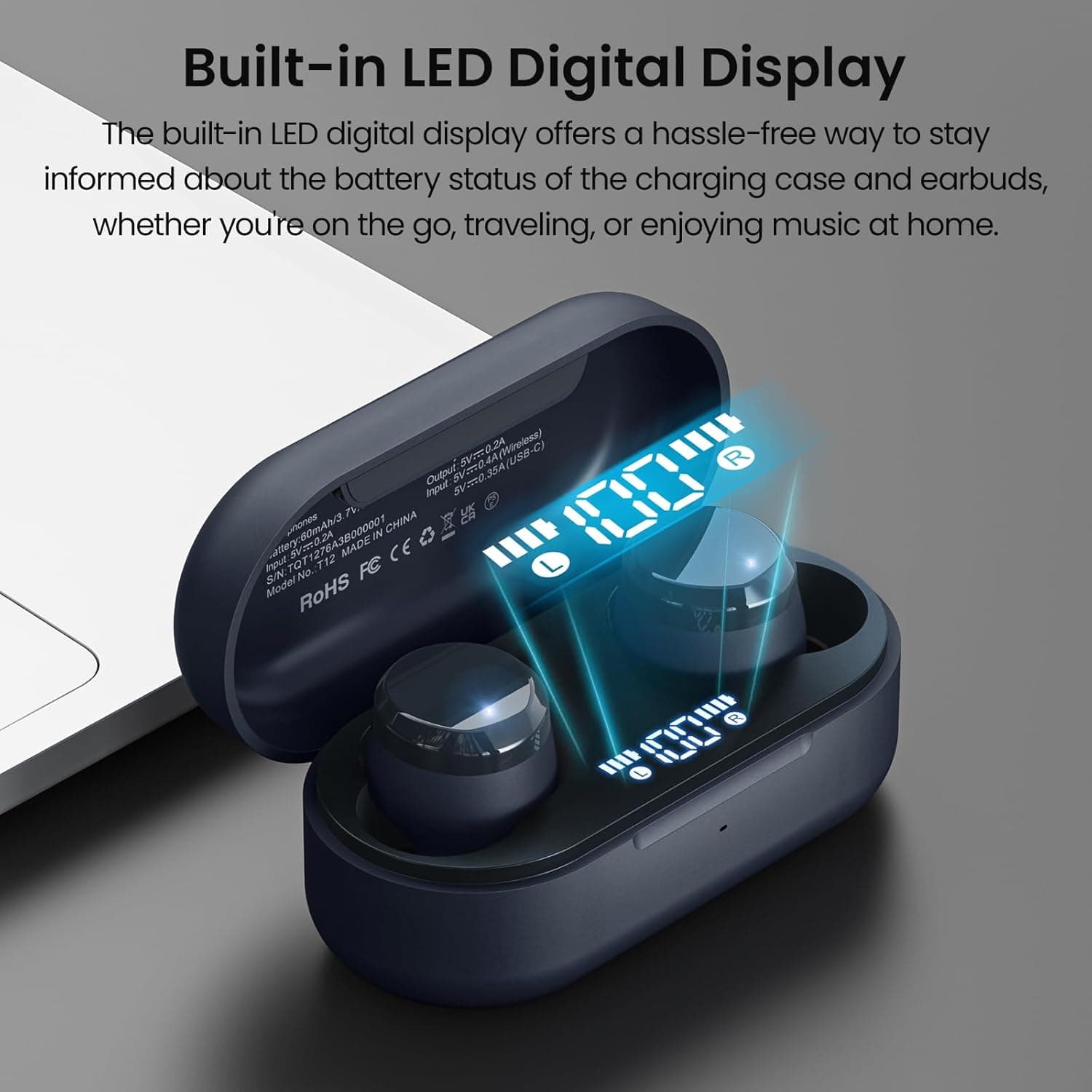 هدفون بی‌سیم TOZO T12 – بلوتوث ۵.۳