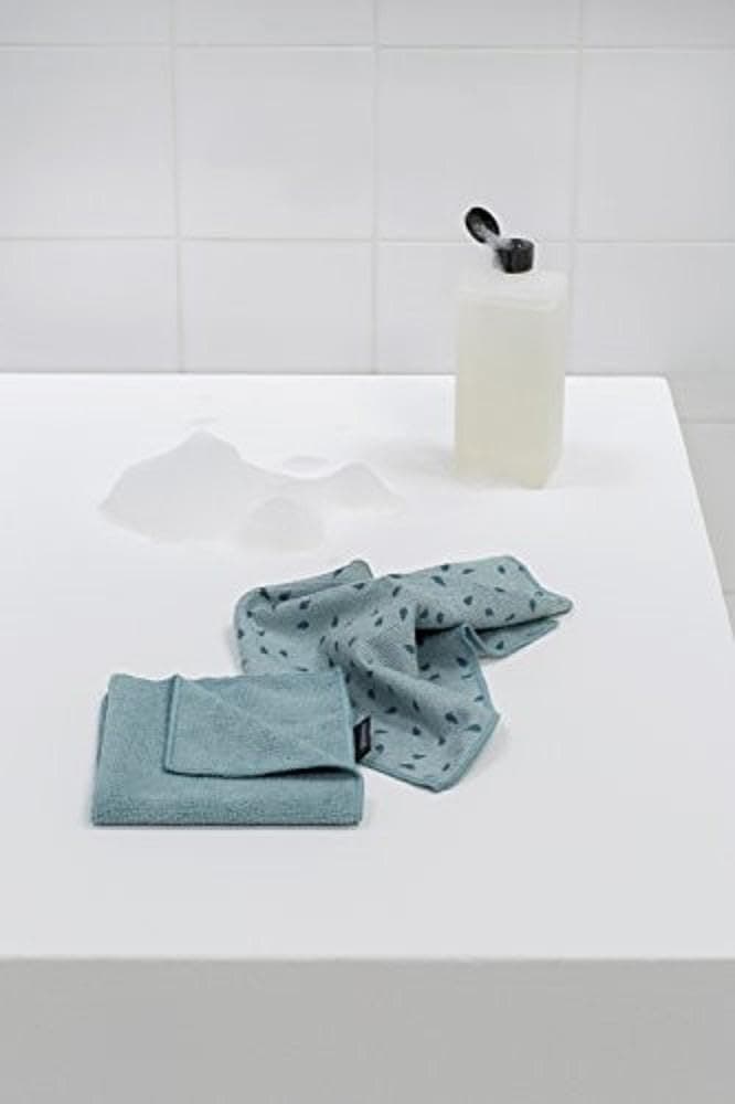 دستمال‌های تمیزکننده میکروفایبر Brabantia (x 2)، قابل شستشو با ماشین، خاکستری تیره 30 x 0.5 سانتی‌متر، 118029 خاکستری تیره 30 x 30 x 0.5 سانتی‌متر 3390