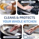 دستمال میکروفایبر Neolavish® برای نظافت آشپزخانه - حوله‌های ظرف فوق‌العاده جاذب برای پاک کردن و خشک کردن | بدون پرز، 30x30 سانتی‌متر، بسته 9 عددی خاکستری 9 عدد در بسته 3393