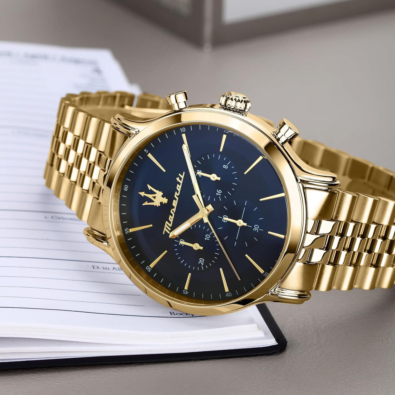 ساعت مچی مردانه Maserati Epoca نسخه محدود، کرنوگراف، ساعت کوارتز - R8873618031، طلایی، کرنوگراف، ساعت کوارتز 3429