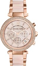 ساعت Michael Kors Parker از استیل ضد زنگ با تزئینات درخشان، رزگلد 3431