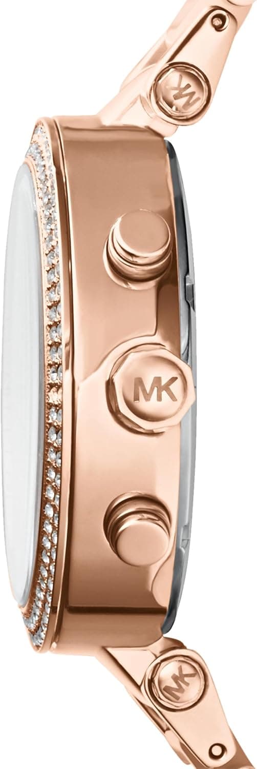 ساعت Michael Kors Parker از استیل ضد زنگ با تزئینات درخشان، رزگلد