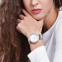 ساعت Michael Kors Parker از استیل ضد زنگ با تزئینات براق نقره‌ای/نقره‌ای 3441