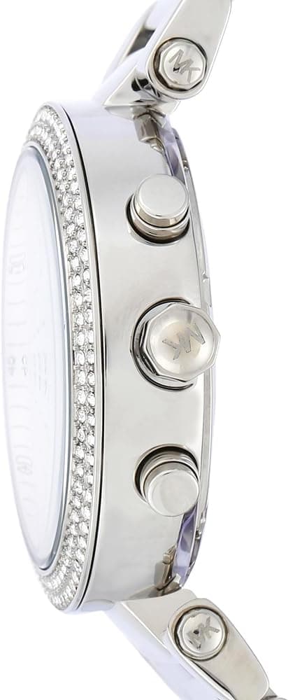 ساعت Michael Kors Parker از استیل ضد زنگ با تزئینات براق نقره‌ای/نقره‌ای 3442