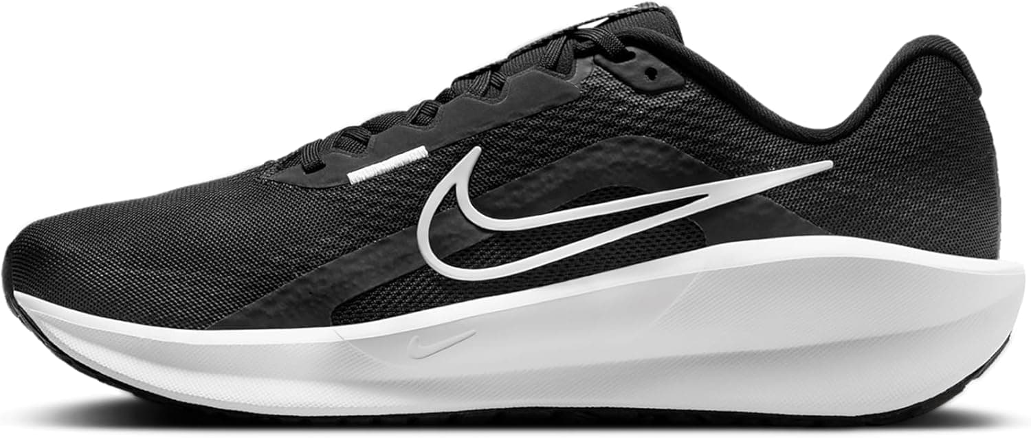 کفش دویدن مردانه Nike Downshifter 13 مدل LACED سایز 45 EU رنگ BLACK/WHITE-DK SMOKE GREY
