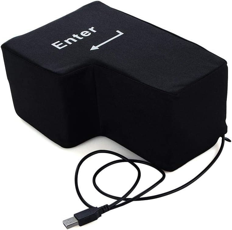 کلید بزرگ Enter USB – دکمه‌ی ضد‌استرس و آرامش‌بخش، بزرگ‌سایز و مقاوم، قابل اتصال با پورت USB برای تخلیه‌ی استرس.