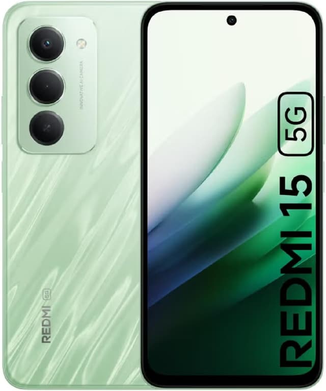 گوشی Redmi 15 5G دو سیم‌کارت 8GB 256GB رنگ Ripple Green - نسخه Global