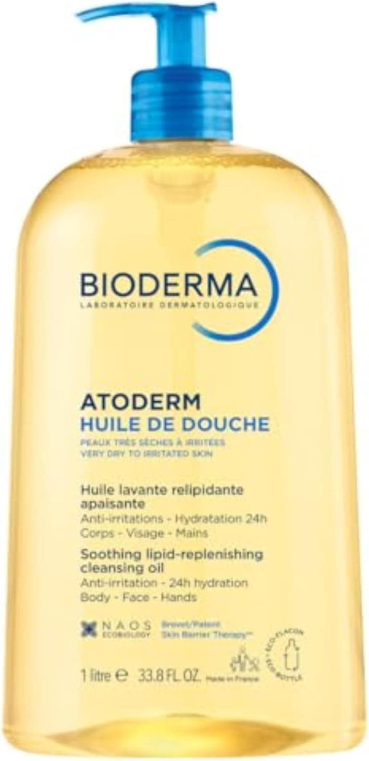 روغن شست‌وشوی Bioderma Atoderm Huile De Douche – مناسب پوست‌های حساس، خشک و آتوپیک، ضد‌تحریک و تسکین‌دهنده. حجم ۱ لیتر.
